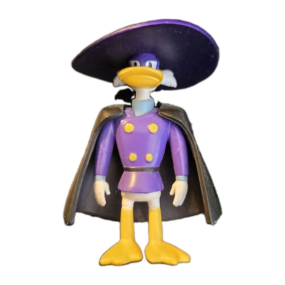 Disney Darkwing Duck 2.5" Figurine PhatMojo Purple Hat Black Cape Toy Figure